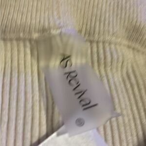 Altar'd State Cream Ribbed Pants